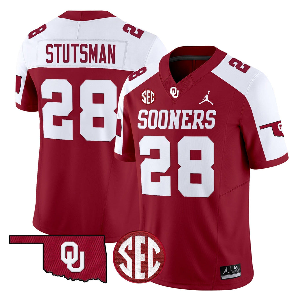 Men Oklahoma Sooners 2024 Vapor Limited Jersey - SEC Patch - All Stitched