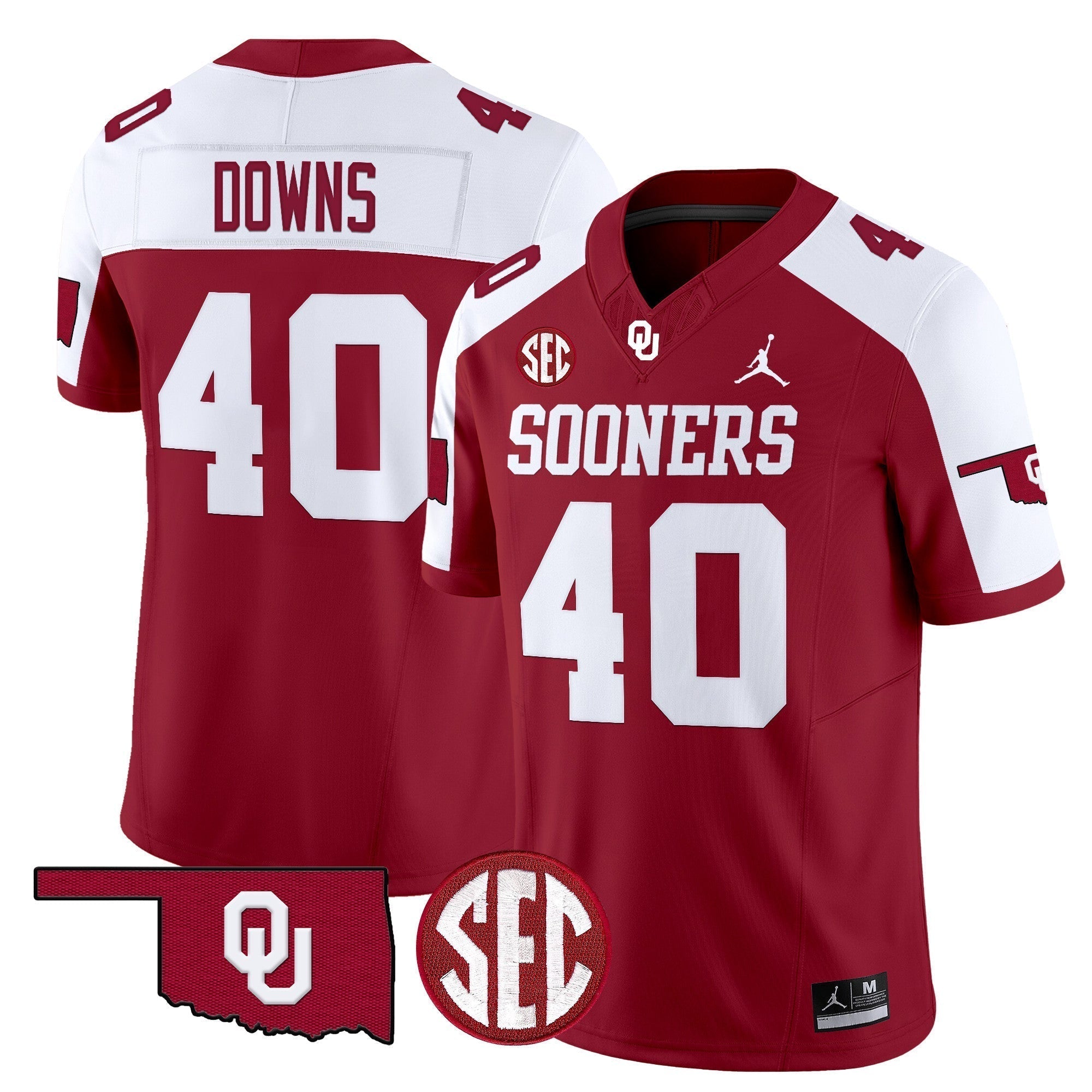 Men Oklahoma Sooners 2024 Vapor Limited Jersey - SEC Patch - All Stitched