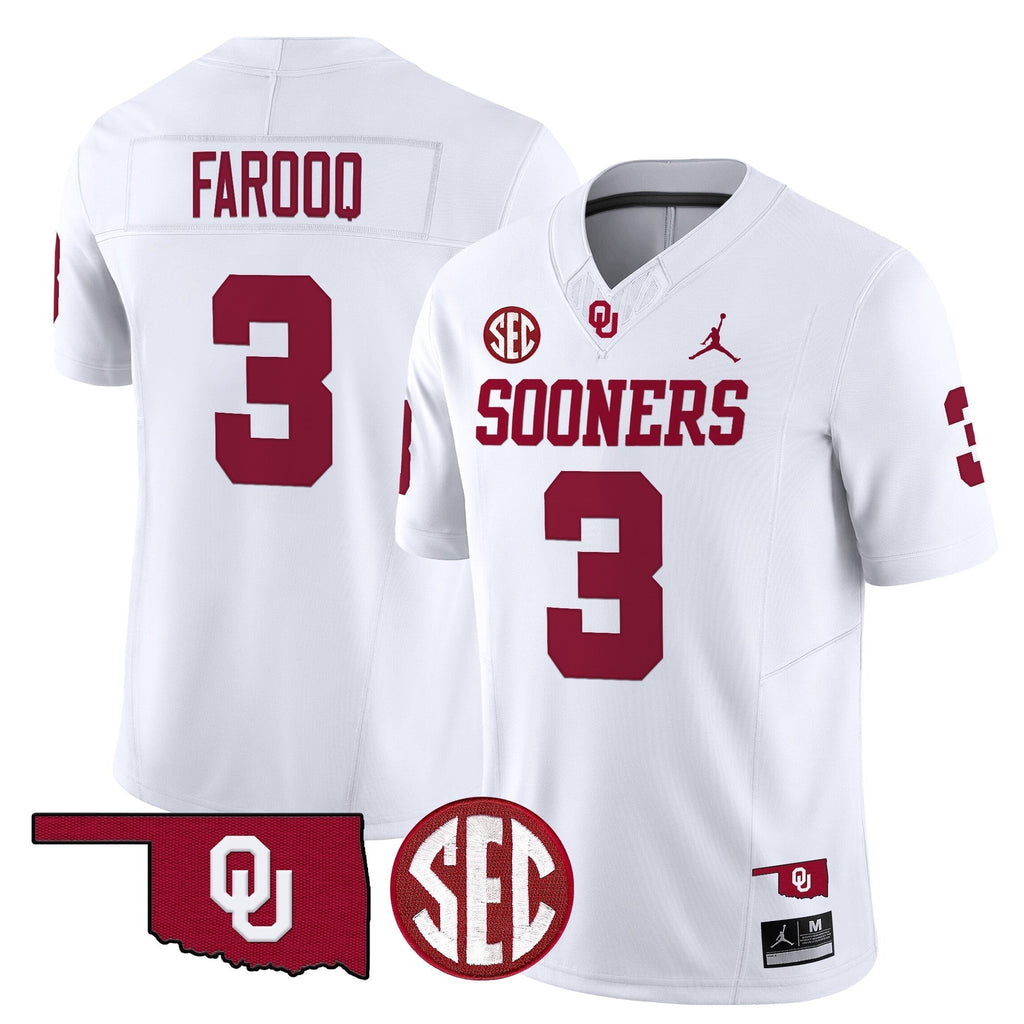 Men Oklahoma Sooners 2024 Vapor Limited Jersey - SEC Patch - All Stitched