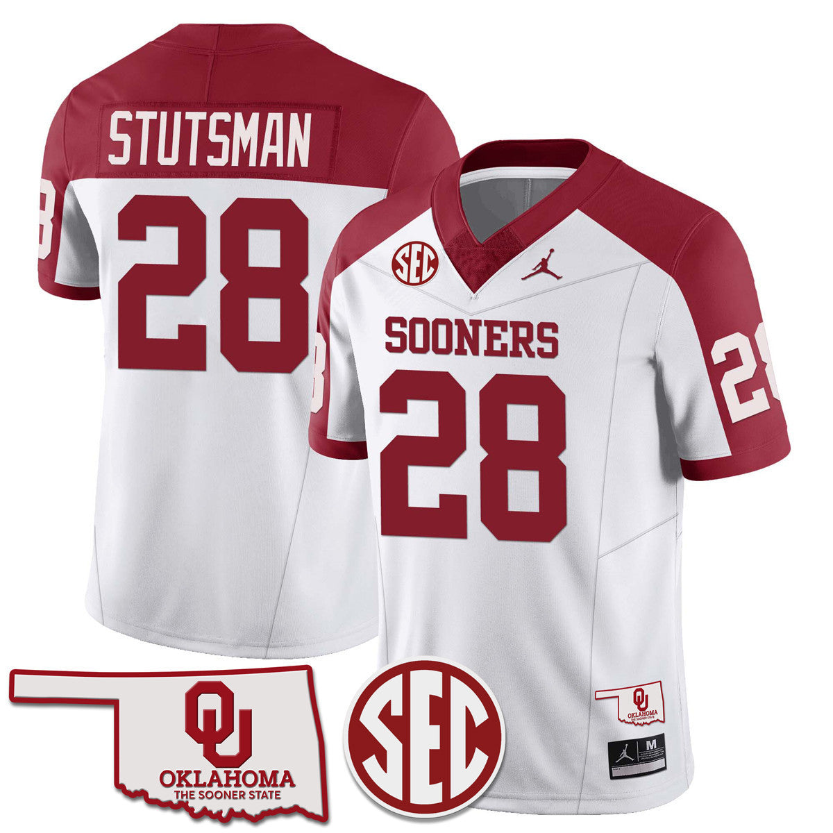 Men Oklahoma Sooners 2024 SEC Patch Vapor Premier Limited Jersey - All Stitched