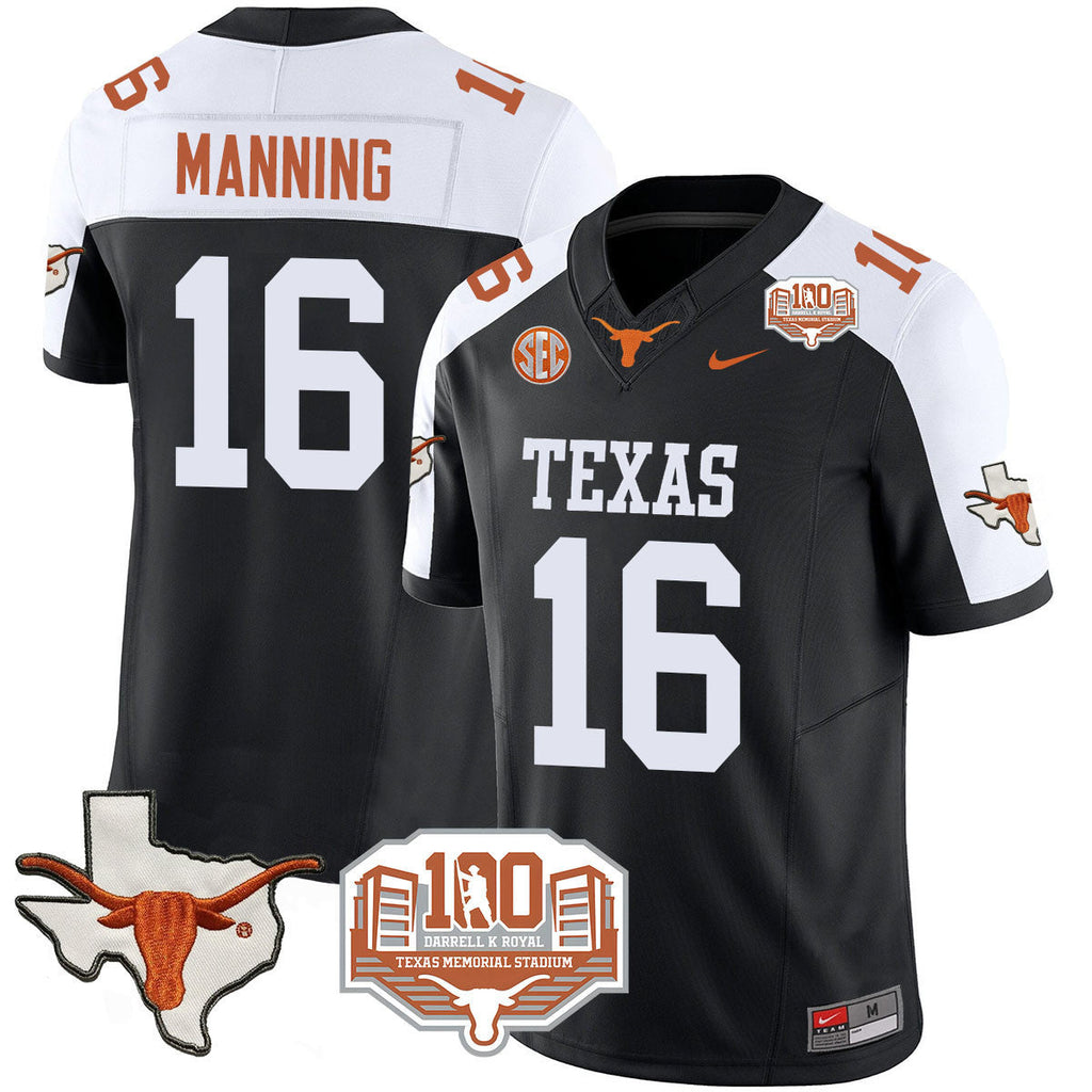 Men Texas Longhorns 2024 Vapor Limited Jersey - 100 years of Darrell K Royal - All Stitched