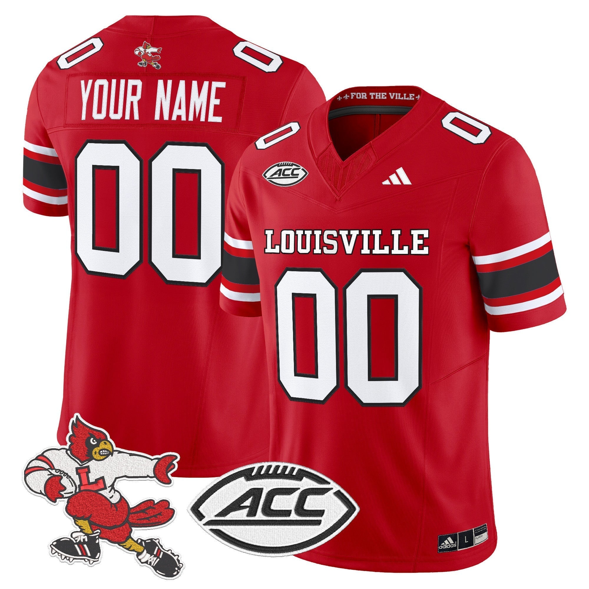 Custom Louisville Cardinals Jersey 1980s Throwback Vaport Limited Stitched All Colors
