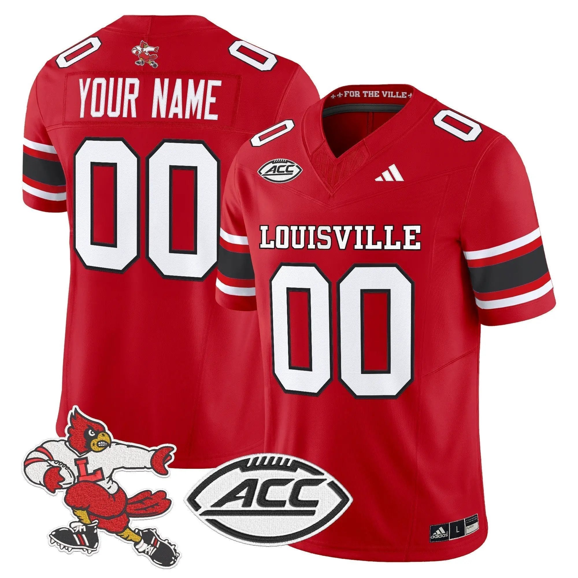 Louisville Cardinals Football '1980s Throwback' Vapor Limited Custom Jersey