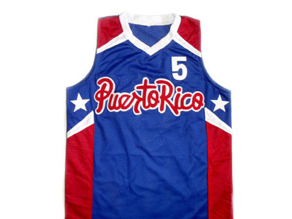 Jose JJ Barea Jersey #5 Puerto Rico Basketball Blue (Copy)