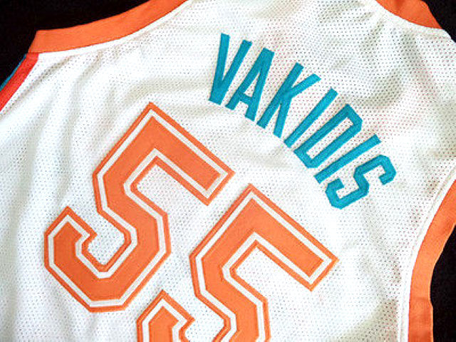 Vakidis Jersey #55 Flint Tropics Semi Pro Movie Basketball White