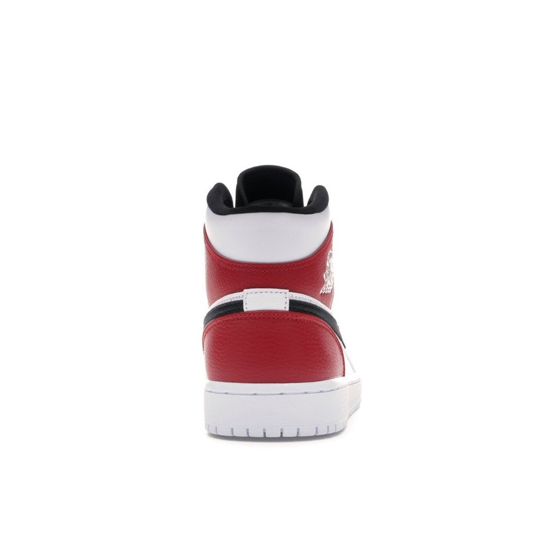Air Jordan 1 Mid White Black Gym Red