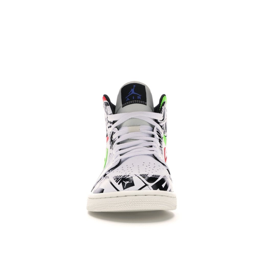 Air Jordan 1 Mid All Over Logos