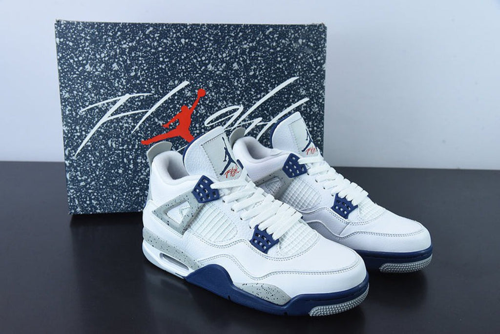 Air Jordan 4 Retro White Midnight Navy
