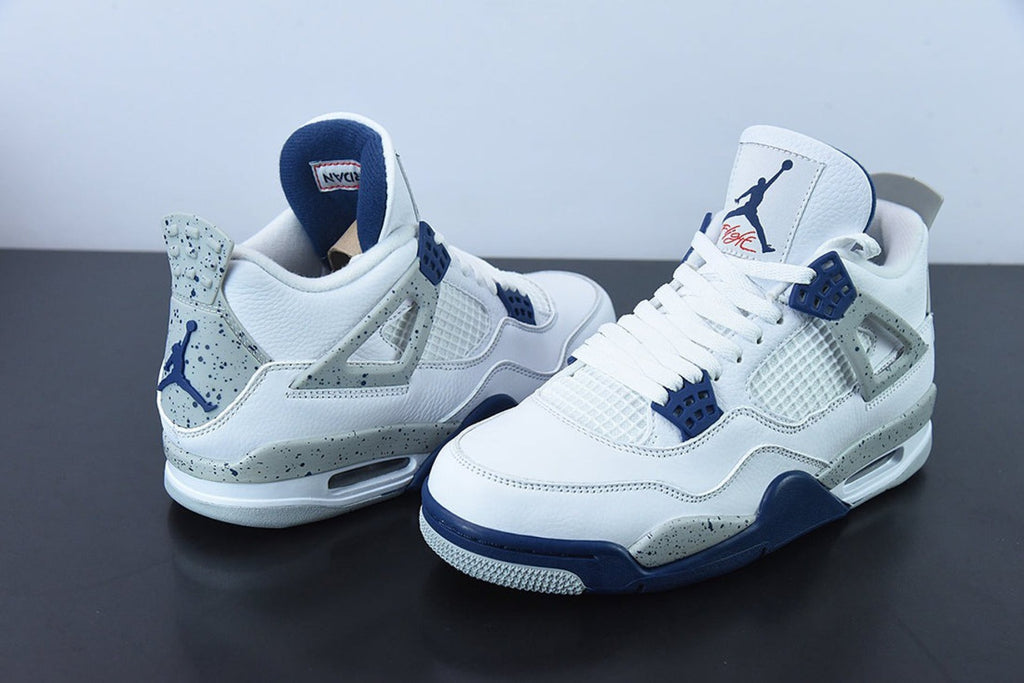 Air Jordan 4 Retro White Midnight Navy