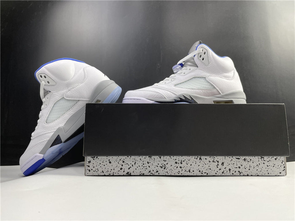 Air Jordan 5 Retro White Stealth
