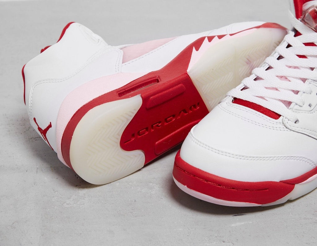 Air Jordan 5 Retro White Pink Red
