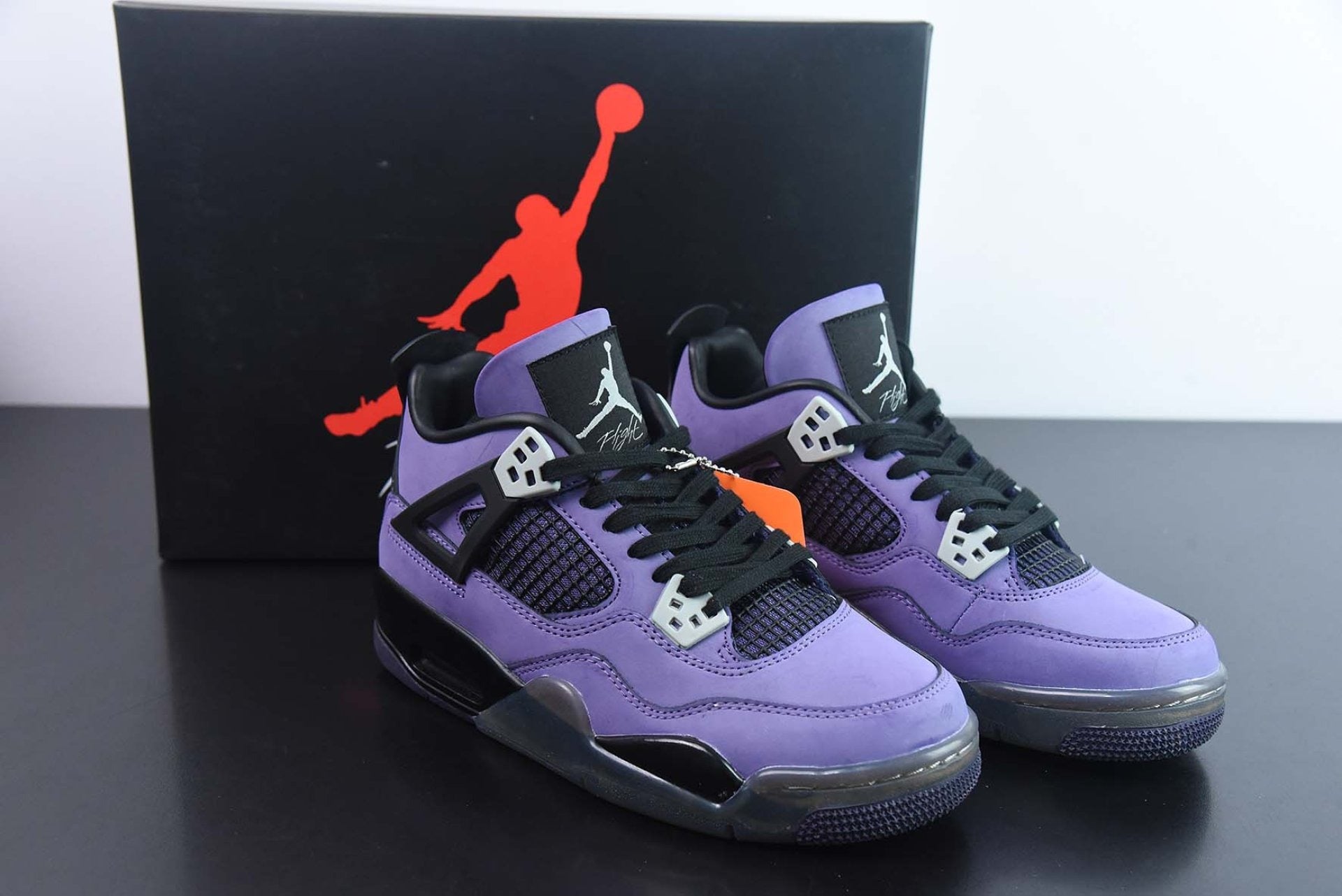 Travis Scott x Air Jordan 4 Retro Purple Suede Black Midsole