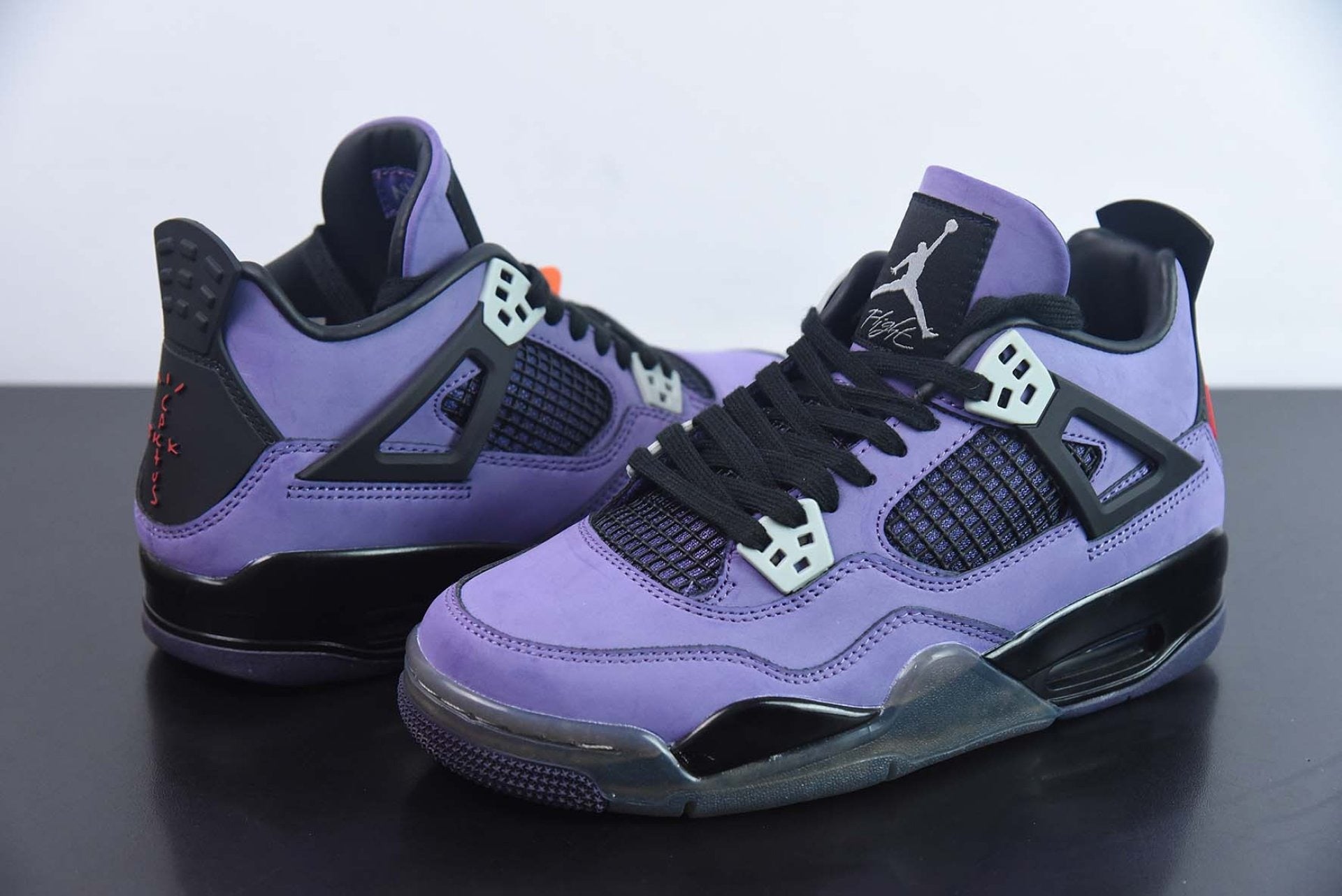 Travis Scott x Air Jordan 4 Retro Purple Suede Black Midsole