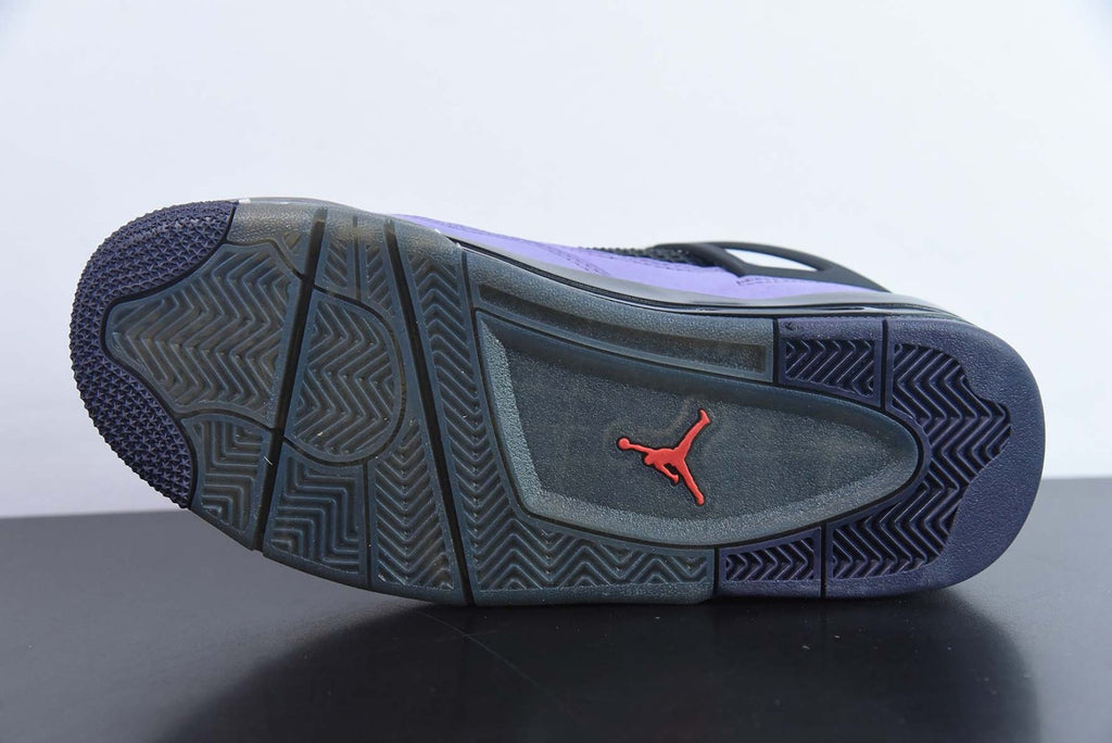 Travis Scott x Air Jordan 4 Retro Purple Suede Black Midsole