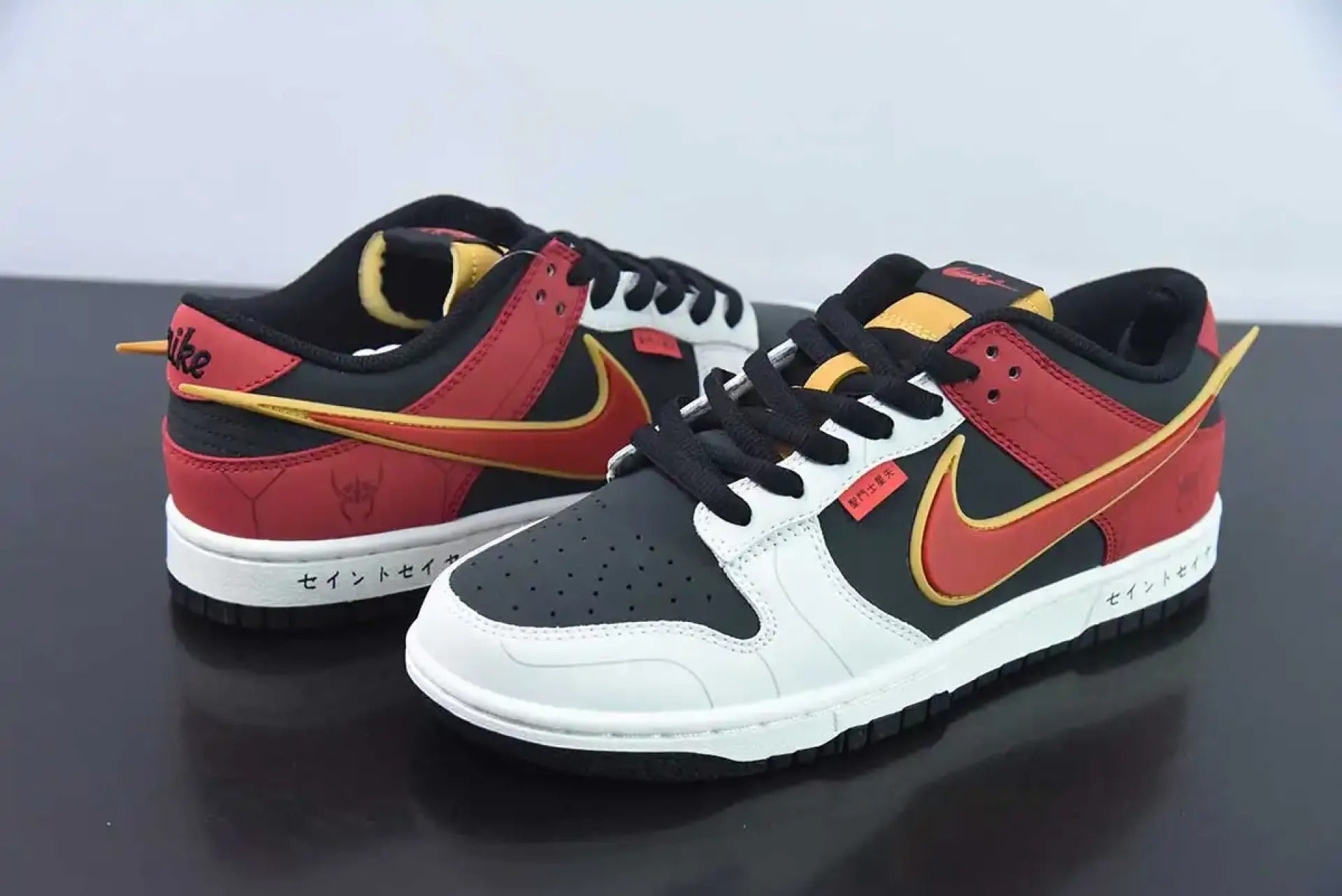 Saint Seiya x Nike Dunk Low Custom Red Black White