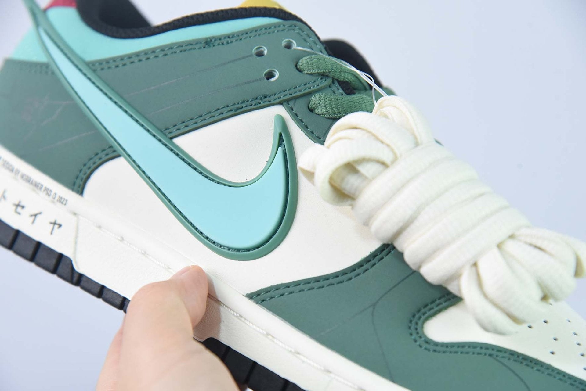 Saint Seiya x Nike Dunk Low Custom White Green