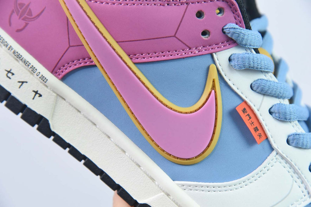 Saint Seiya x Nike Dunk Low Custom Purple Blue White