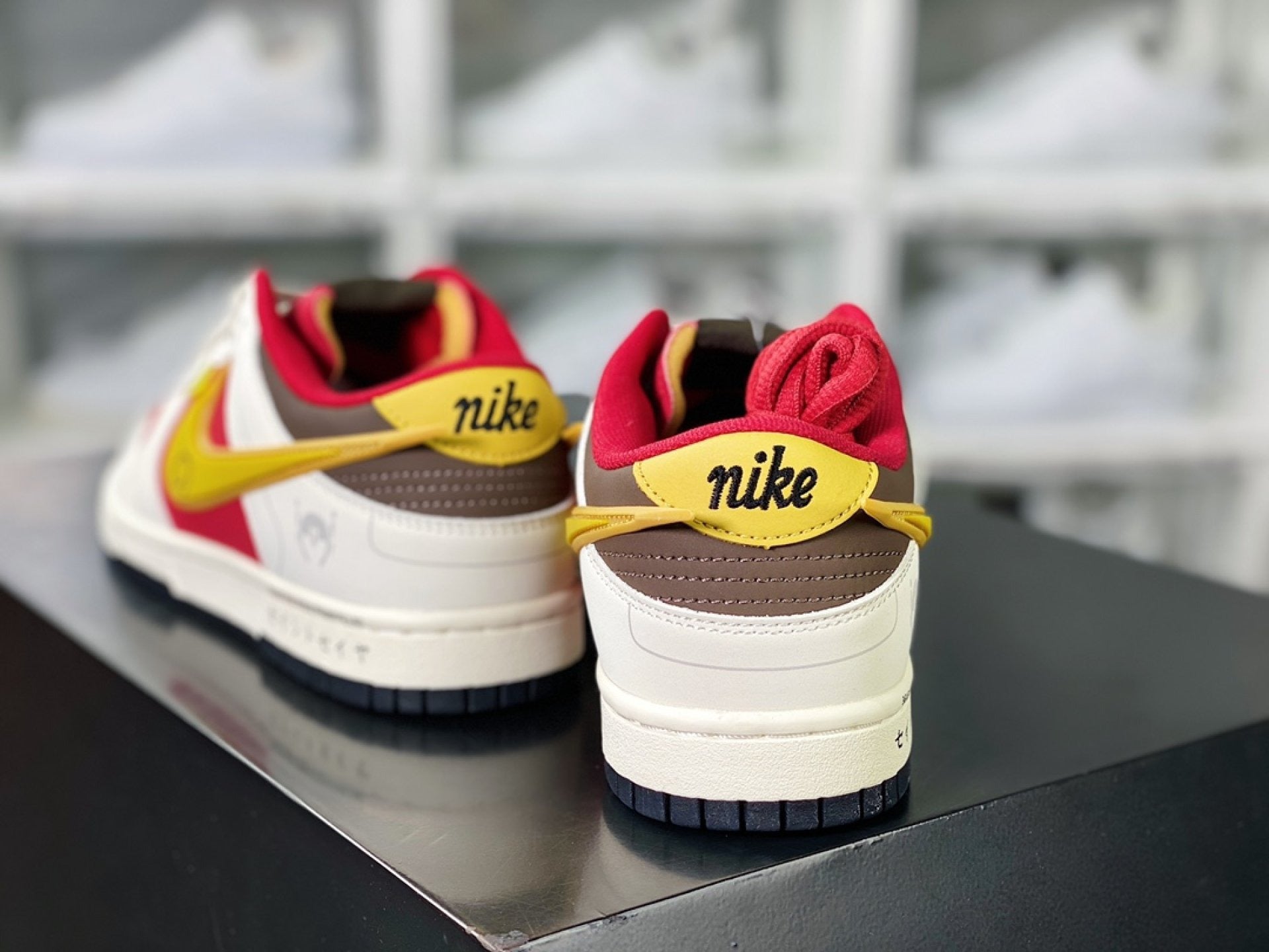 Saint Seiya x Nike Dunk Low Custom White Red Gold