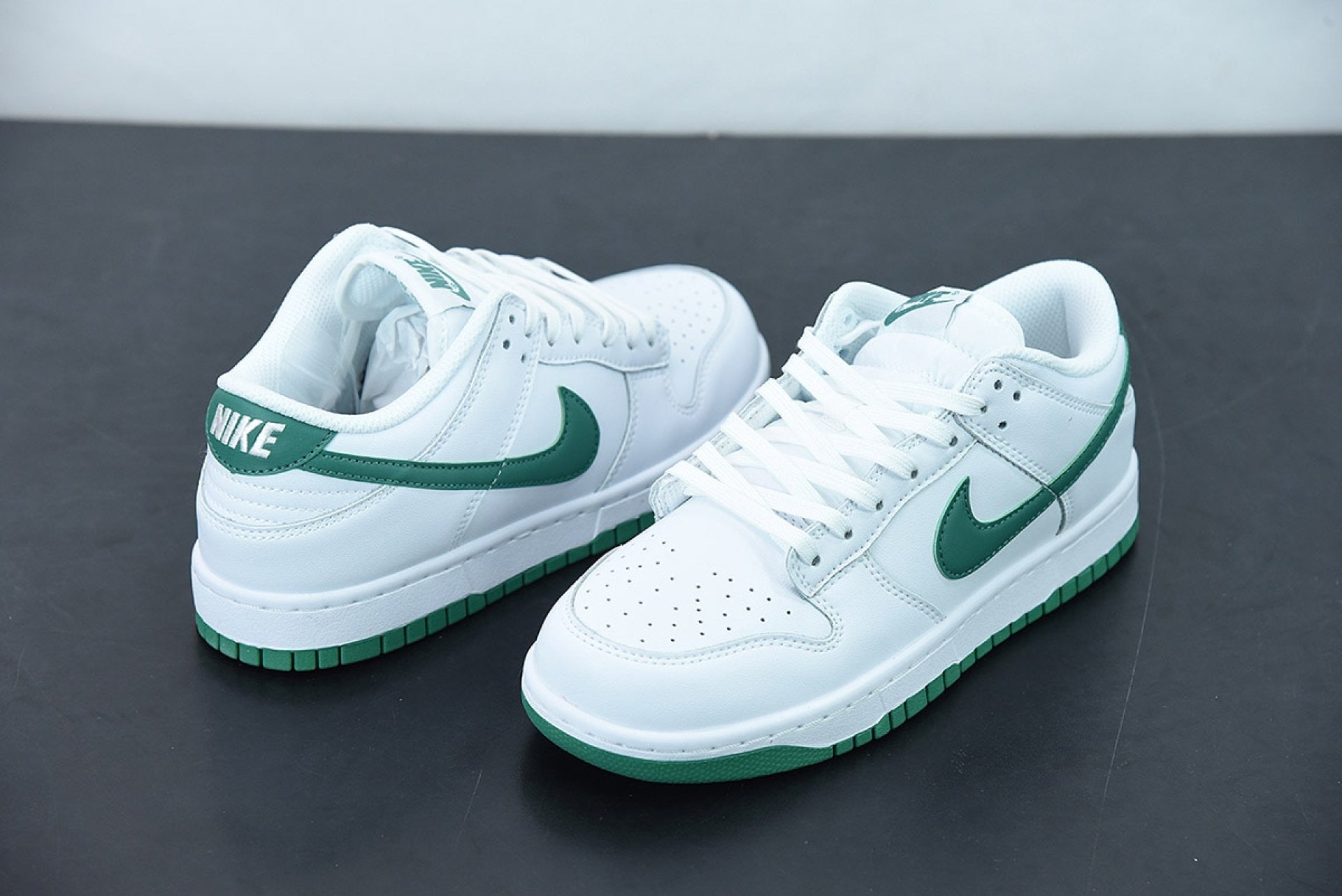 Dunk Low White Green Noise