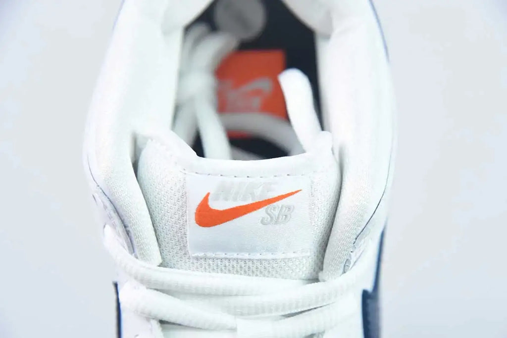 SB Dunk Low Orange Label White Navy