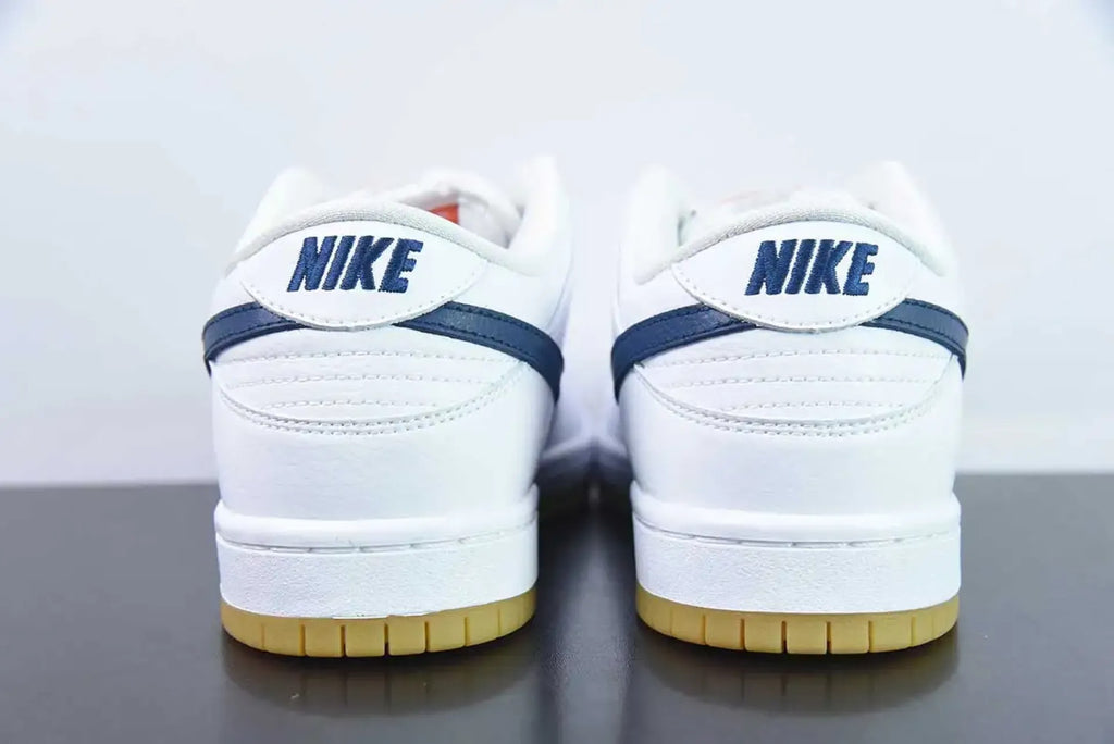 SB Dunk Low Orange Label White Navy