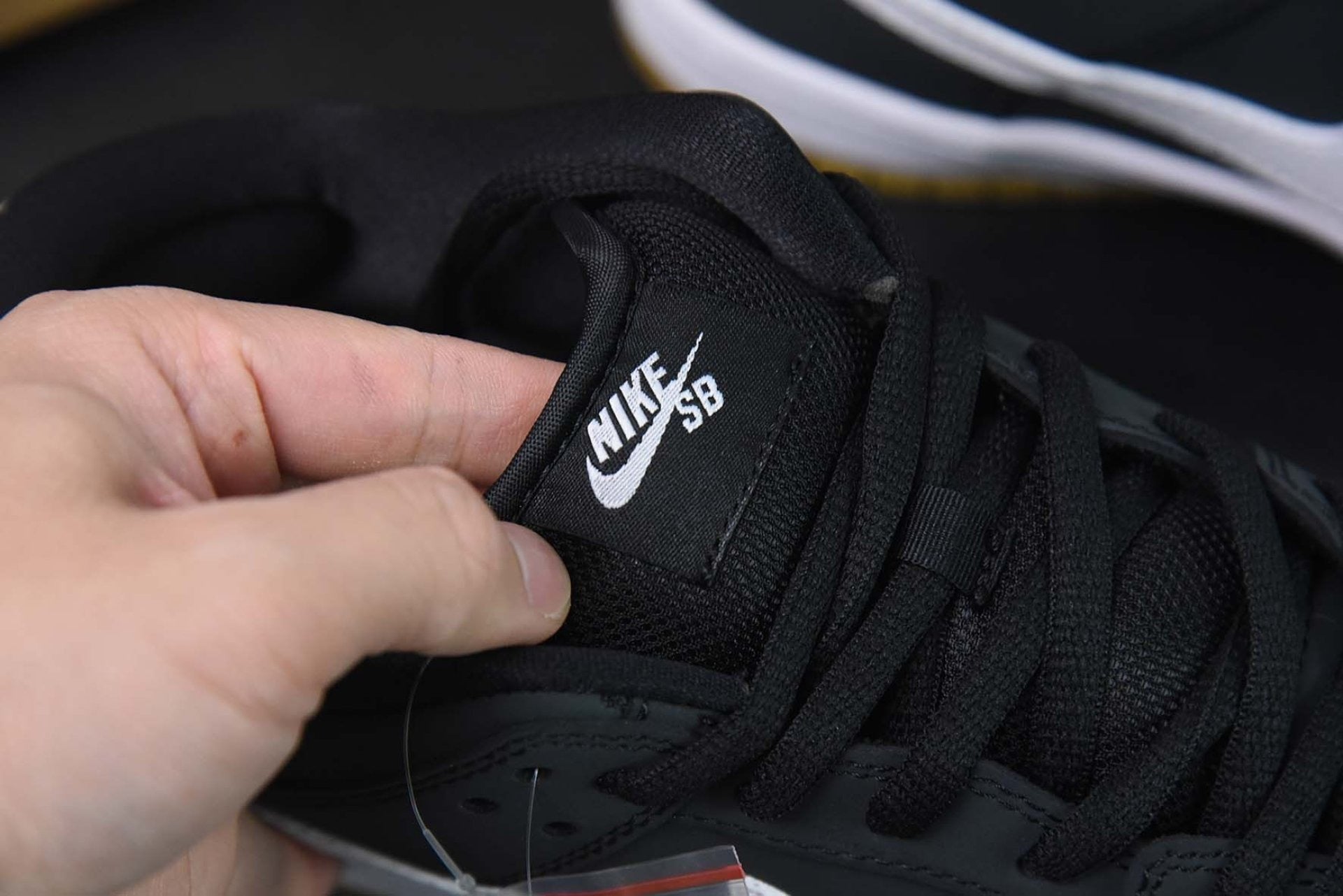SB Dunk Low Orange Label Black White Gum