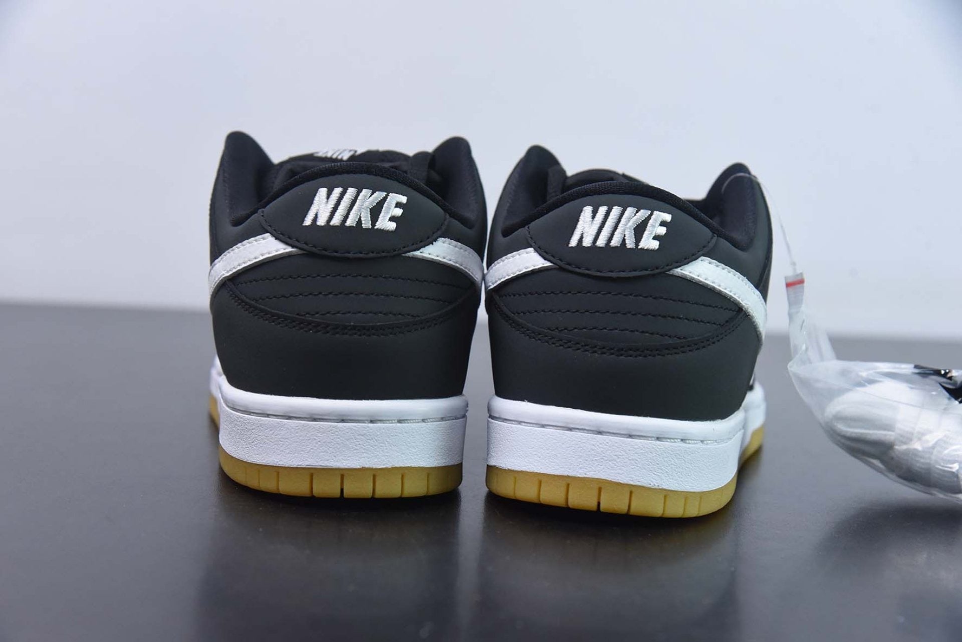 SB Dunk Low Orange Label Black White Gum