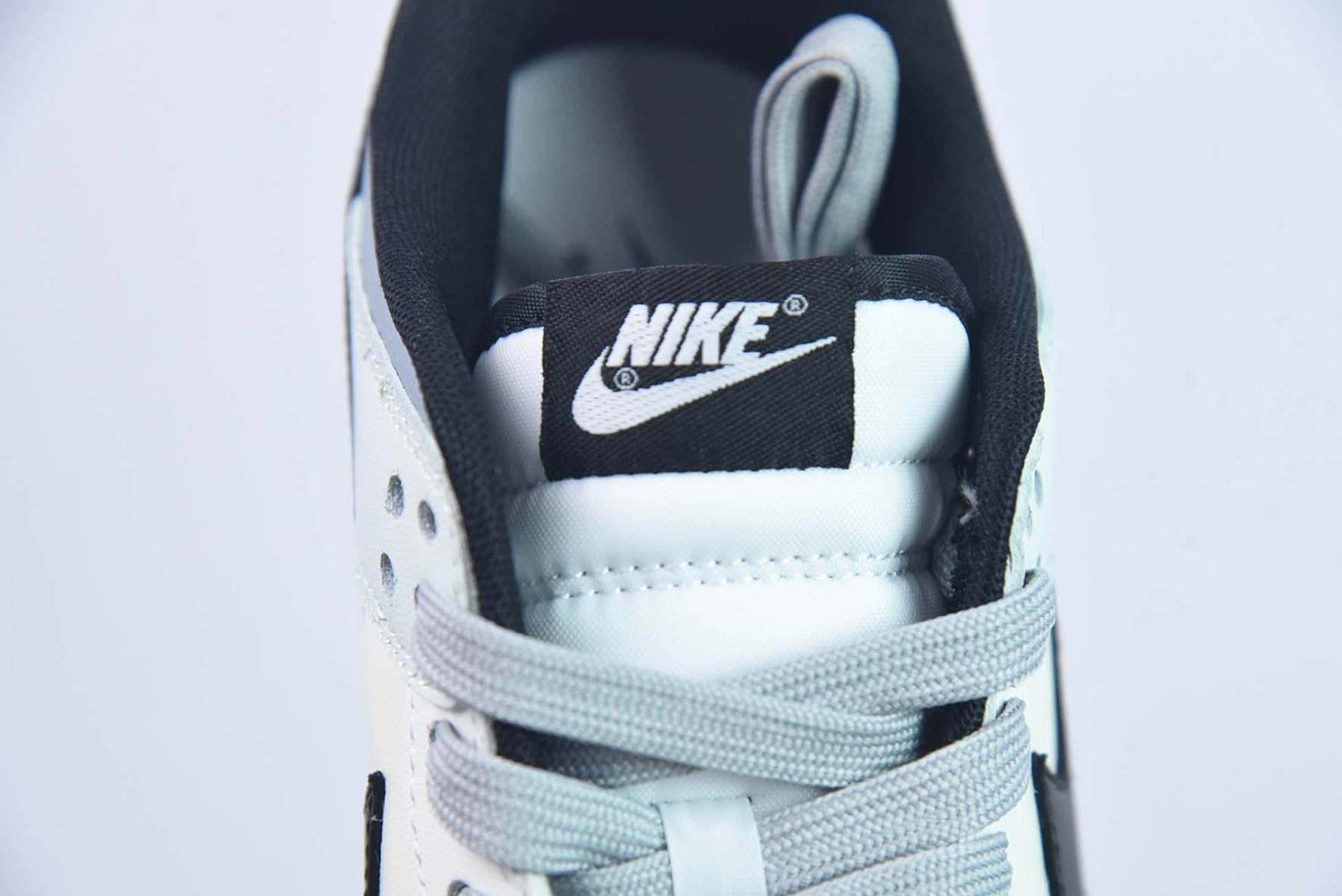 Custom Dunk Low White Blue Black