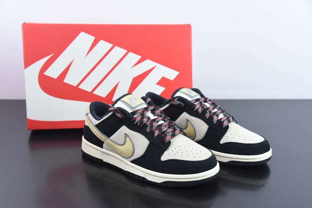 Dunk Low LX Black Suede Team Gold