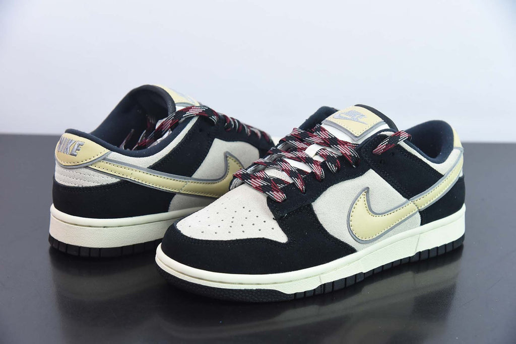 Dunk Low LX Black Suede Team Gold