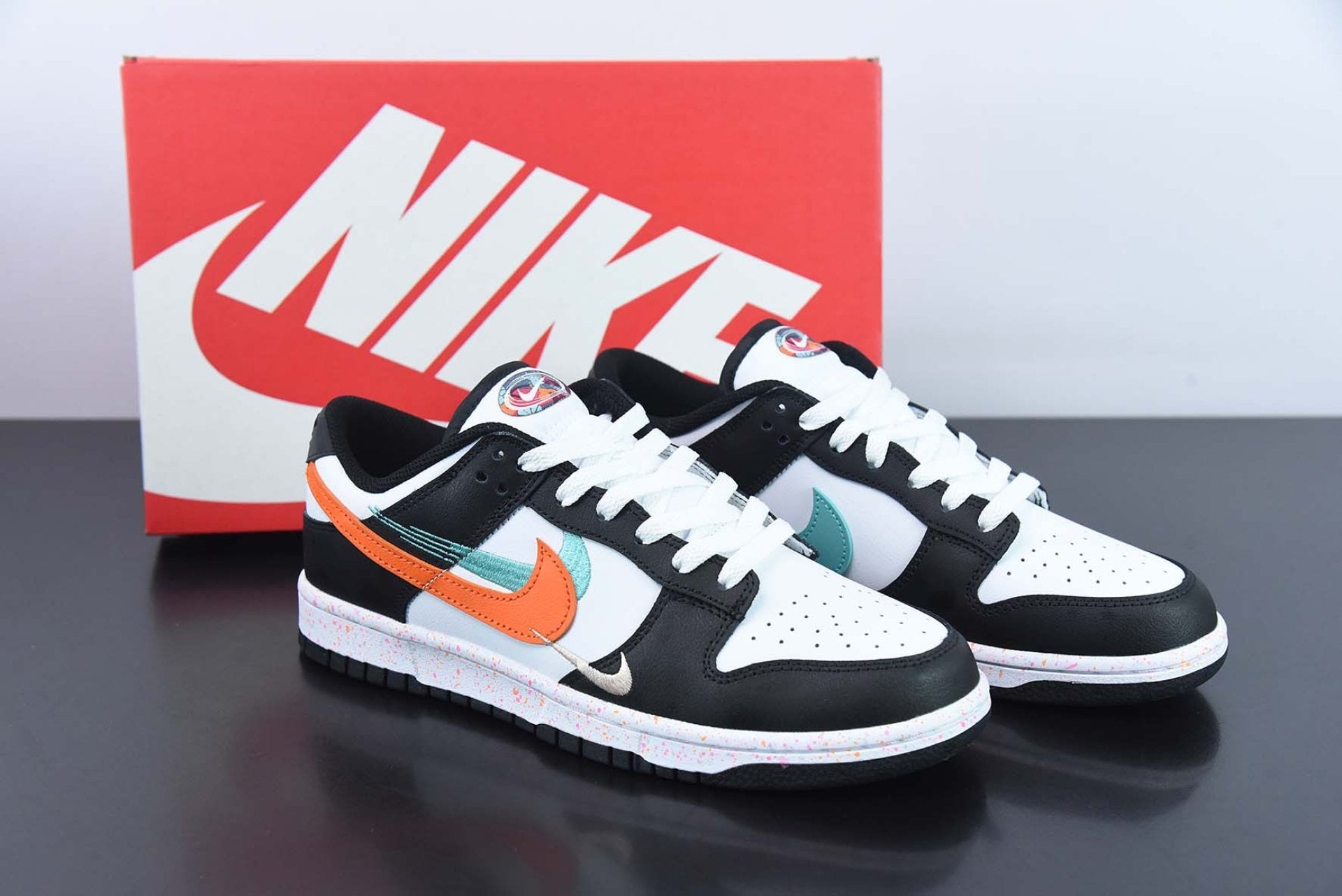 Dunk Low Multiple Swooshes White Washed Teal