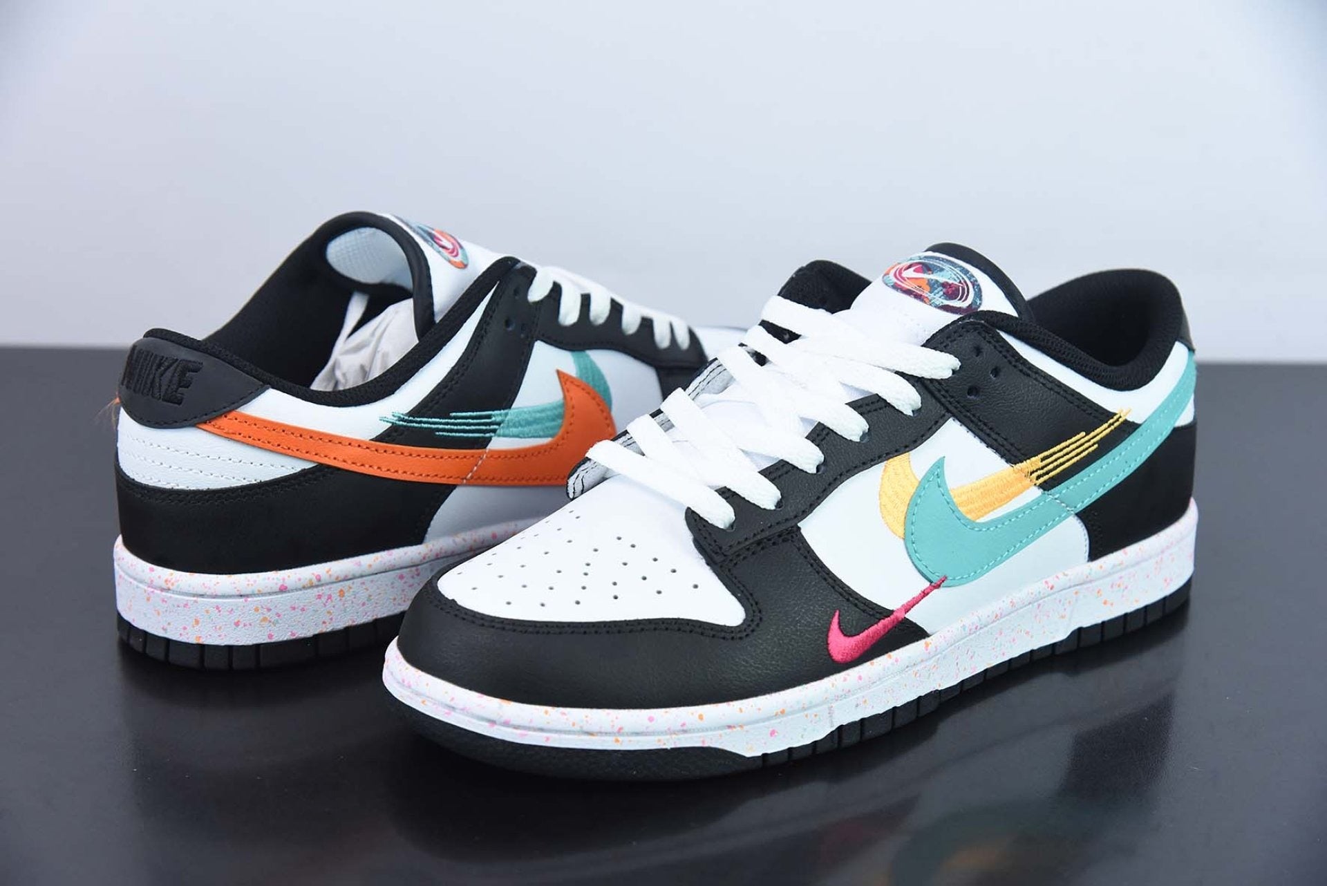 Dunk Low Multiple Swooshes White Washed Teal