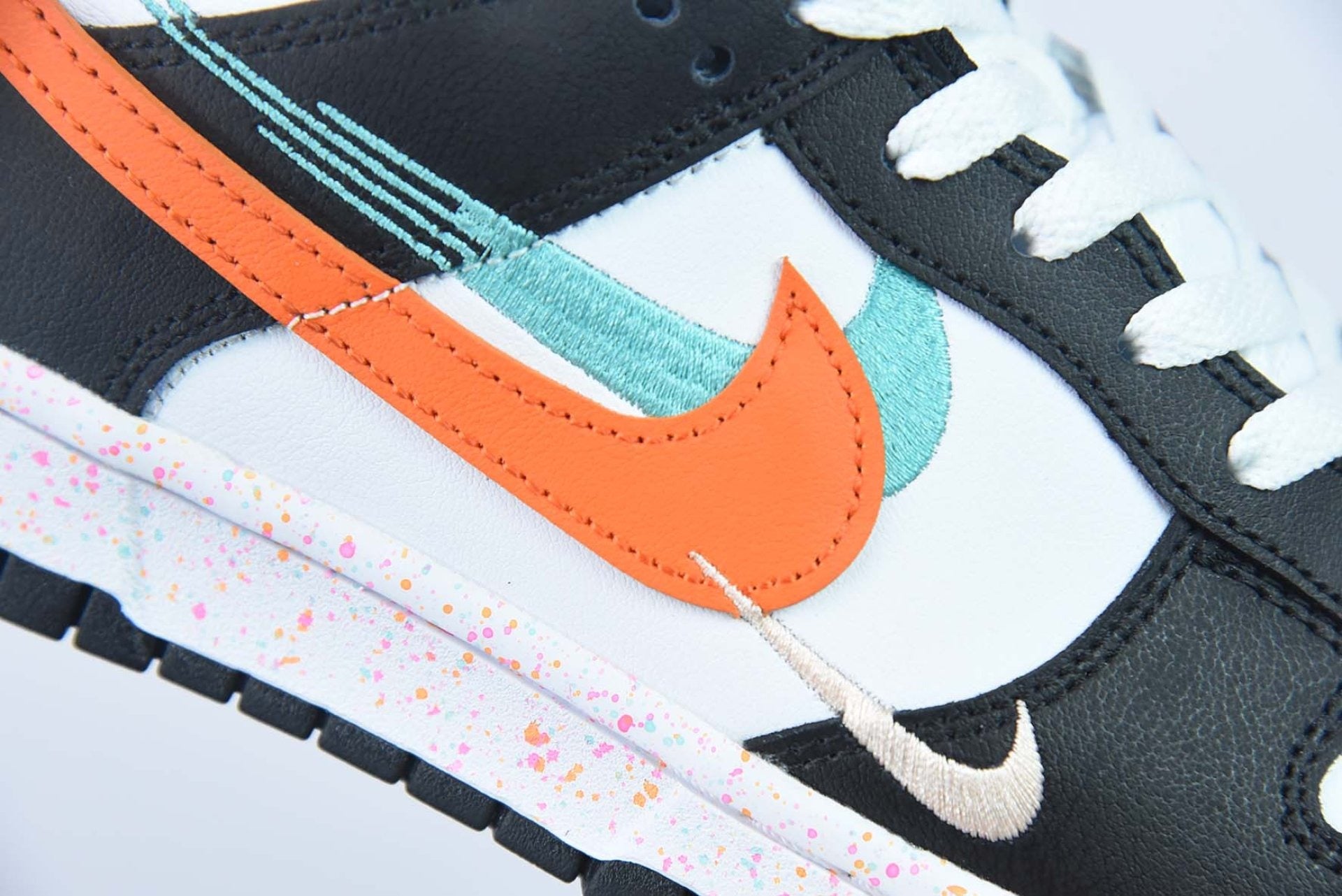 Dunk Low Multiple Swooshes White Washed Teal