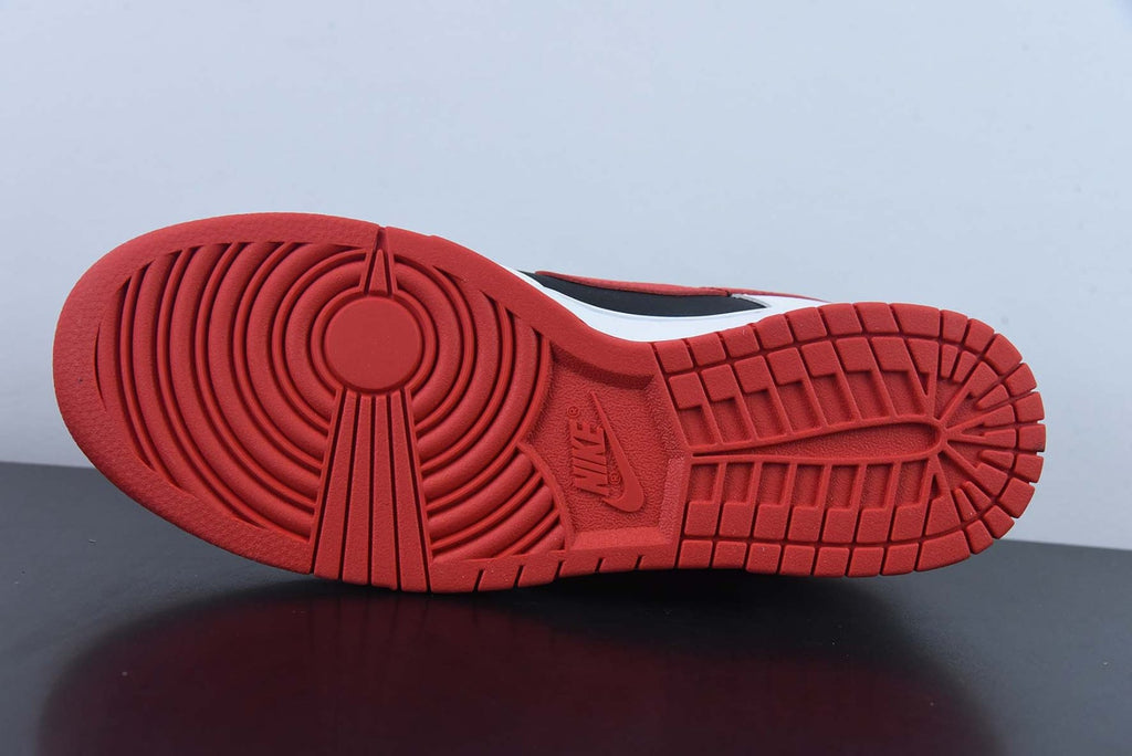 Dunk Low Retro White Black University Red