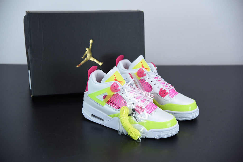 Air Jordan 4 Retro White Lemon Pink
