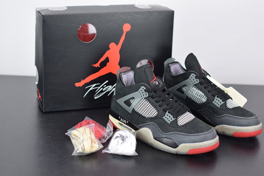 Off-White x Air Jordan 4 Bred