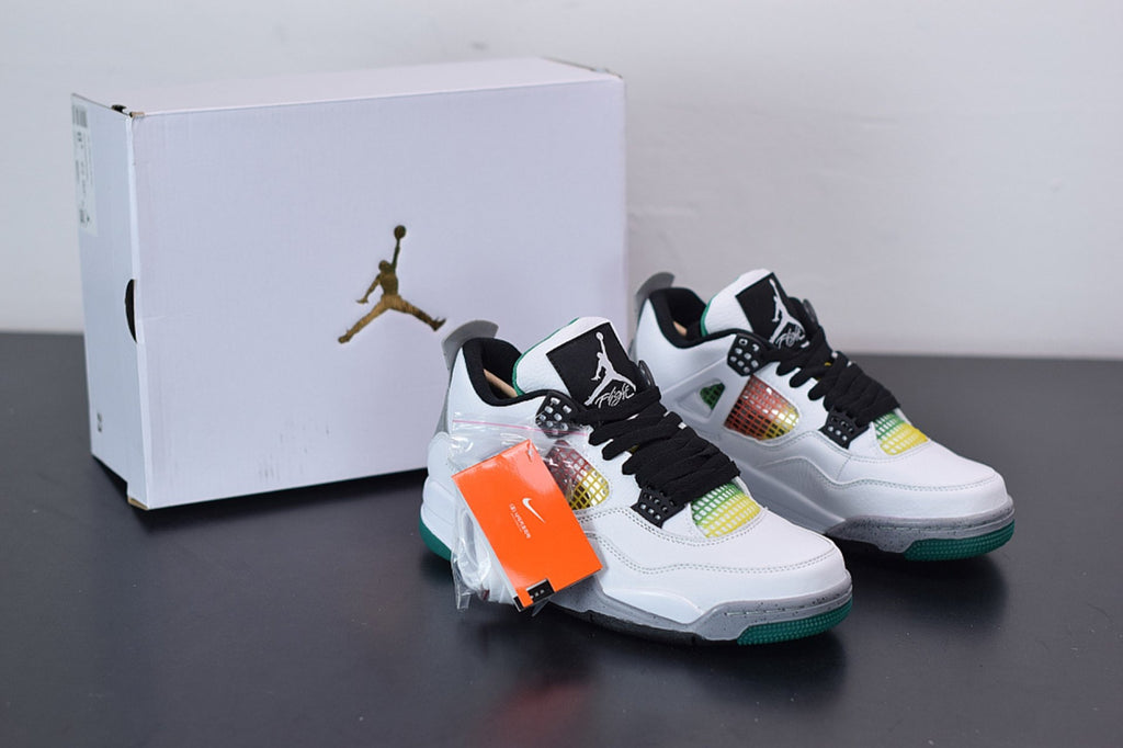 Air Jordan 4 Retro Lucid Green Rasta