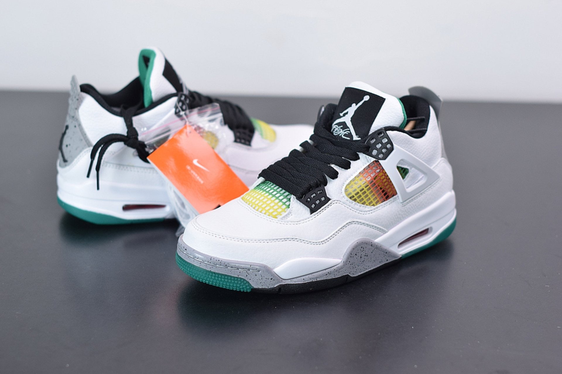 Air Jordan 4 Retro Lucid Green Rasta
