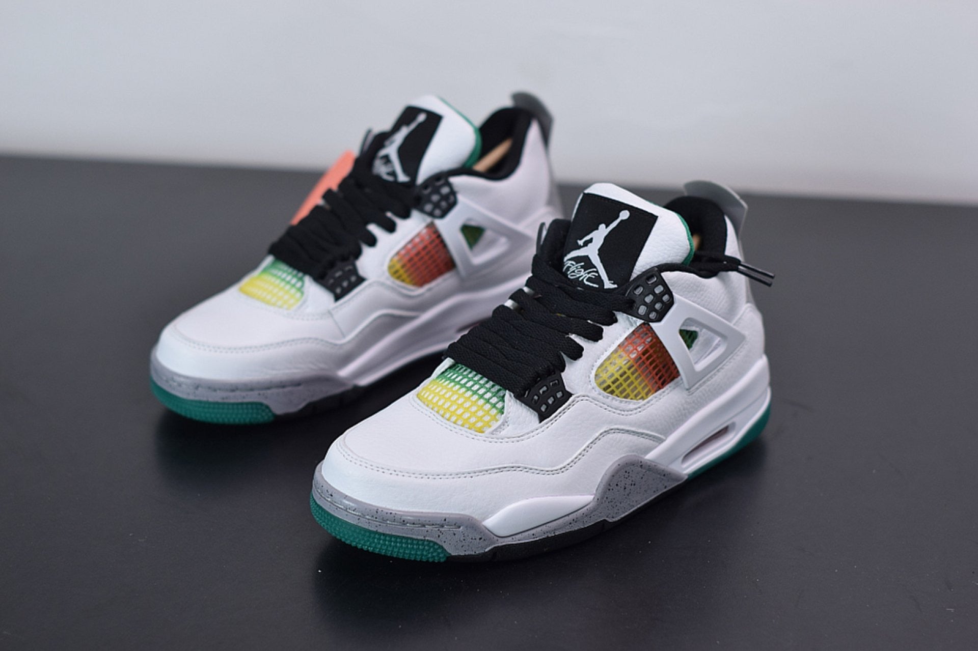 Air Jordan 4 Retro Lucid Green Rasta