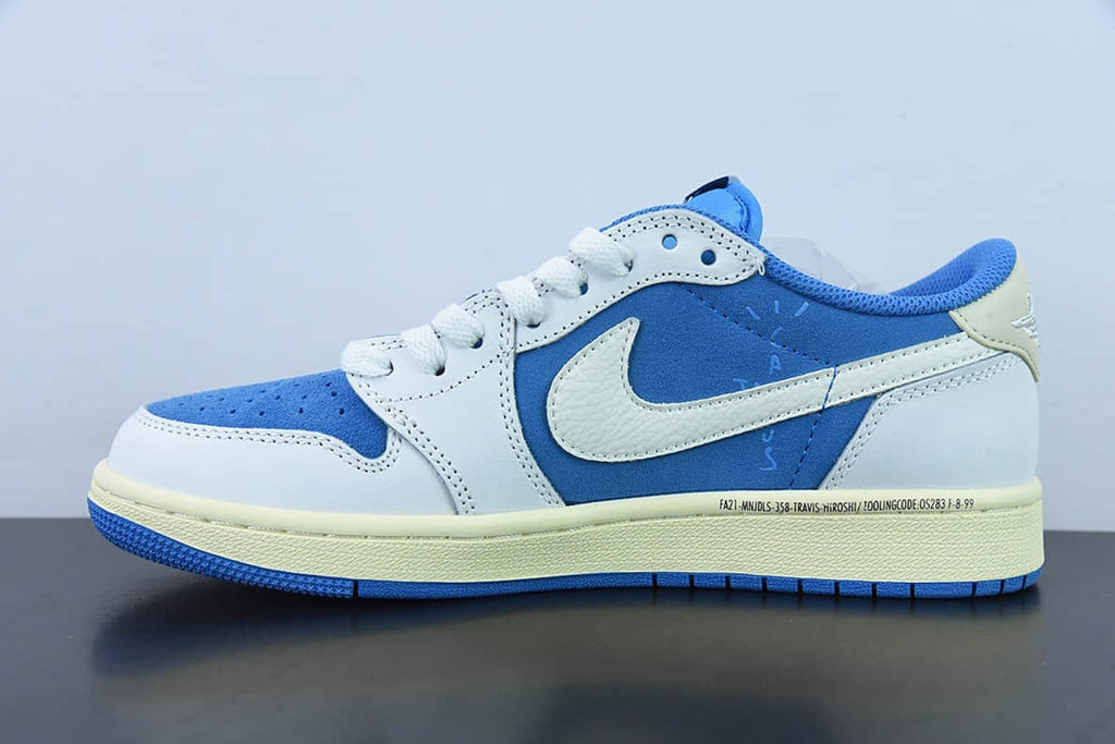 Travis Scott x Air Jordan 1 Low Fragment Design White Blue CQ4277-212