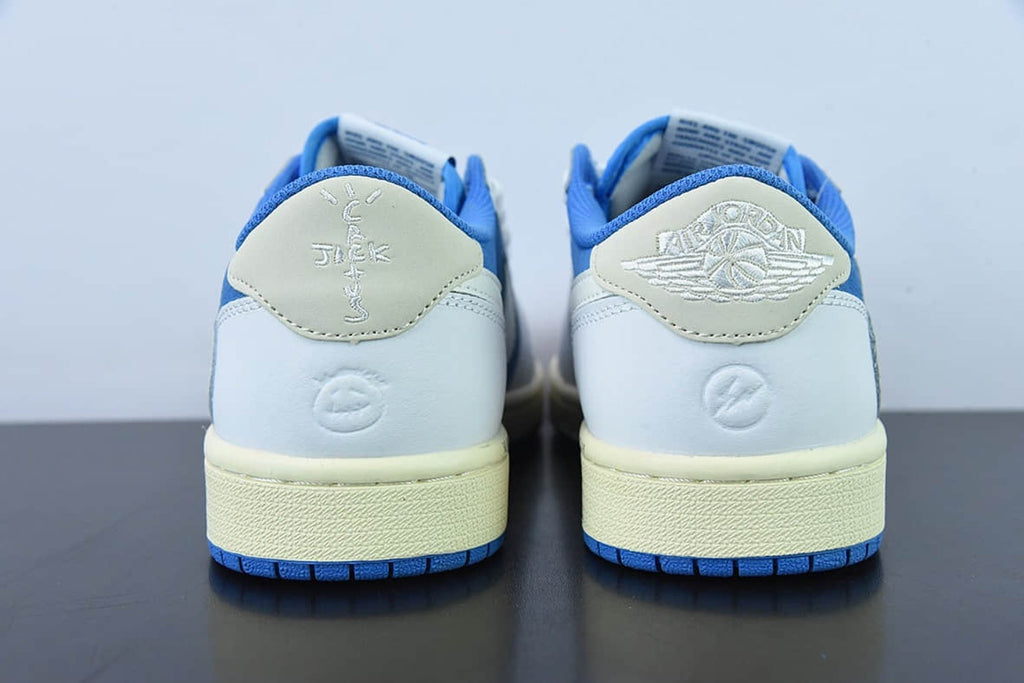 Travis Scott x Air Jordan 1 Low Fragment Design White Blue CQ4277-212
