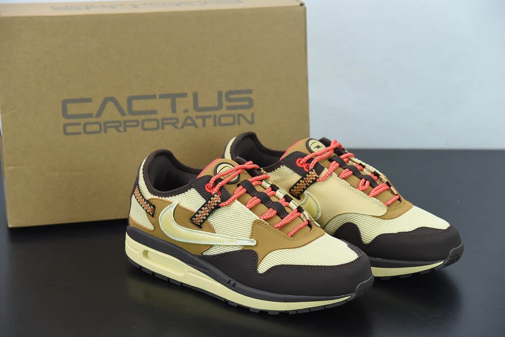 Air Max 1 Travis Scott Cactus Jack Wheat Lemon Drop
