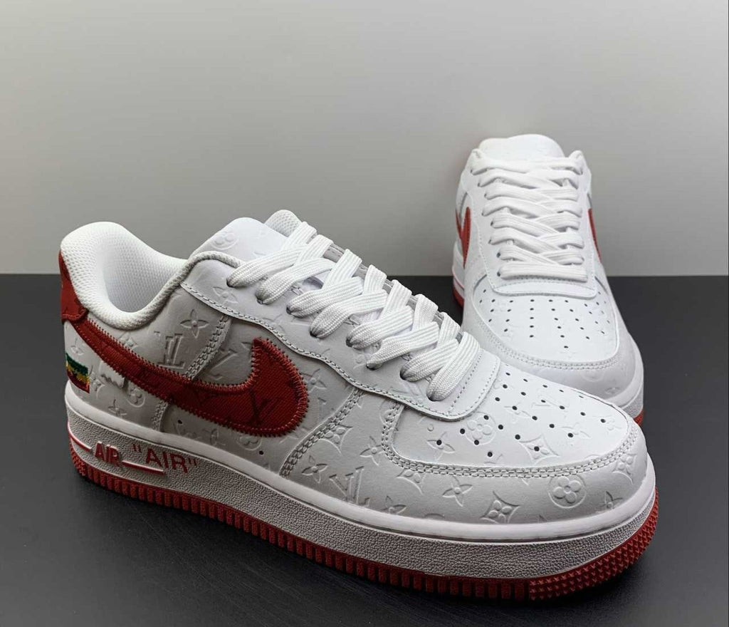 Air Force 1 Low Monogram White Red Off-White
