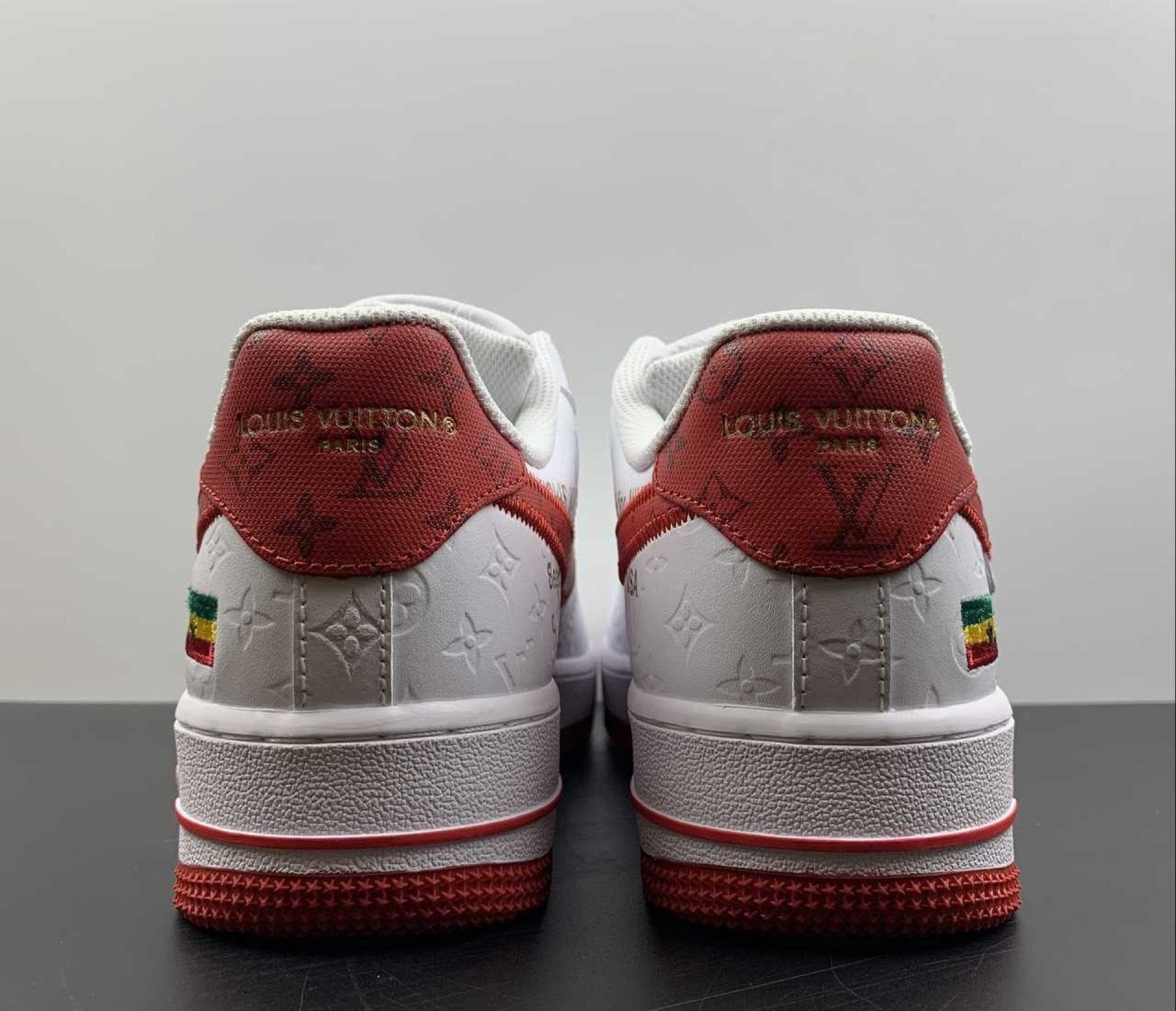 Air Force 1 Low Monogram White Red Off-White