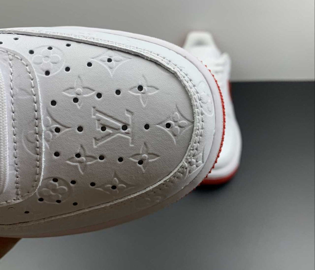 Air Force 1 Low Monogram White Red Off-White
