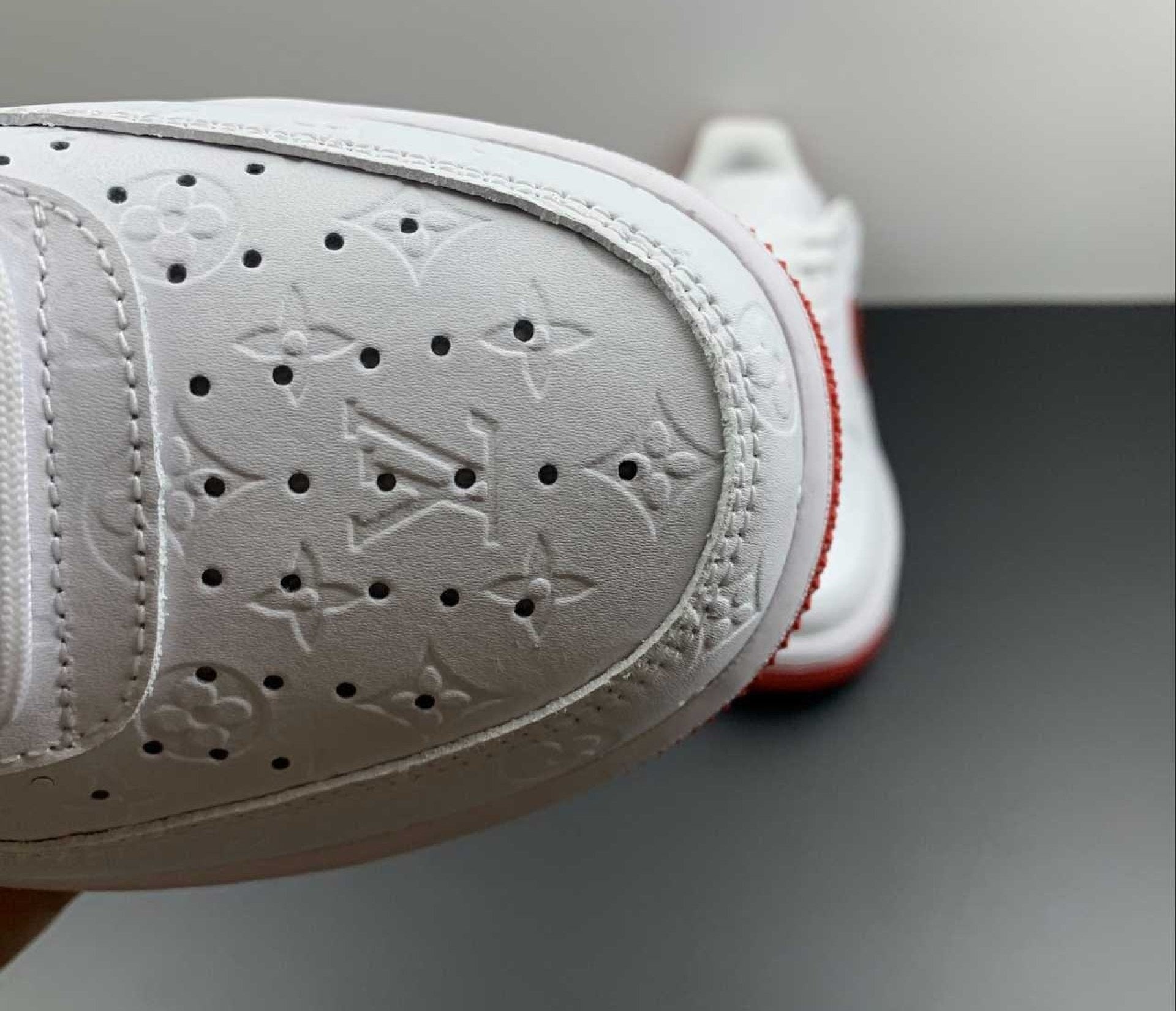 Air Force 1 Low Monogram White Red Off-White
