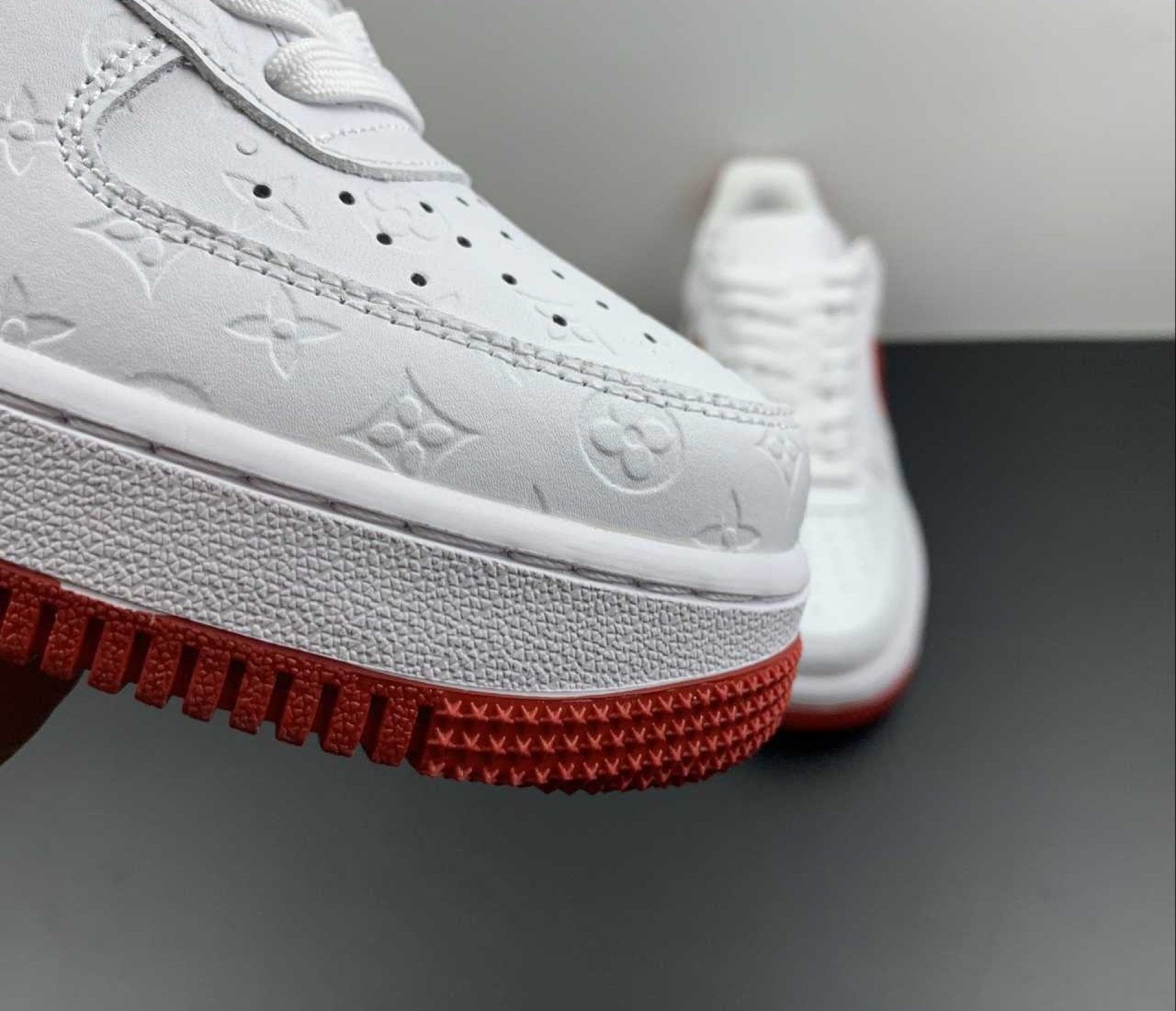 Air Force 1 Low Monogram White Red Off-White