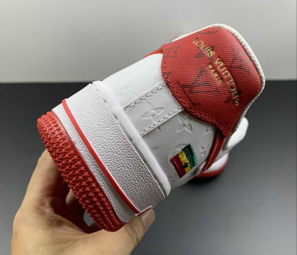 Air Force 1 Low Monogram White Red Off-White