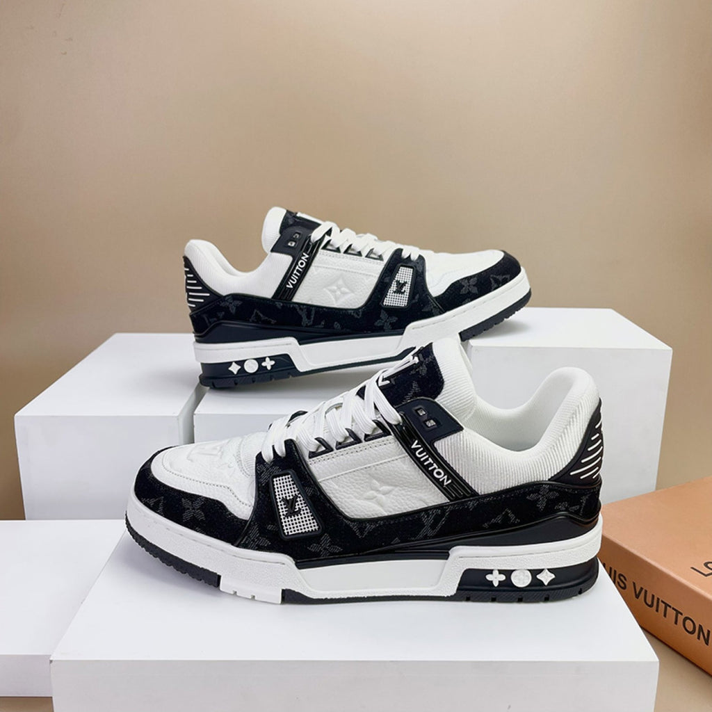 Luxury Virgil Trainer Sneakers White Black