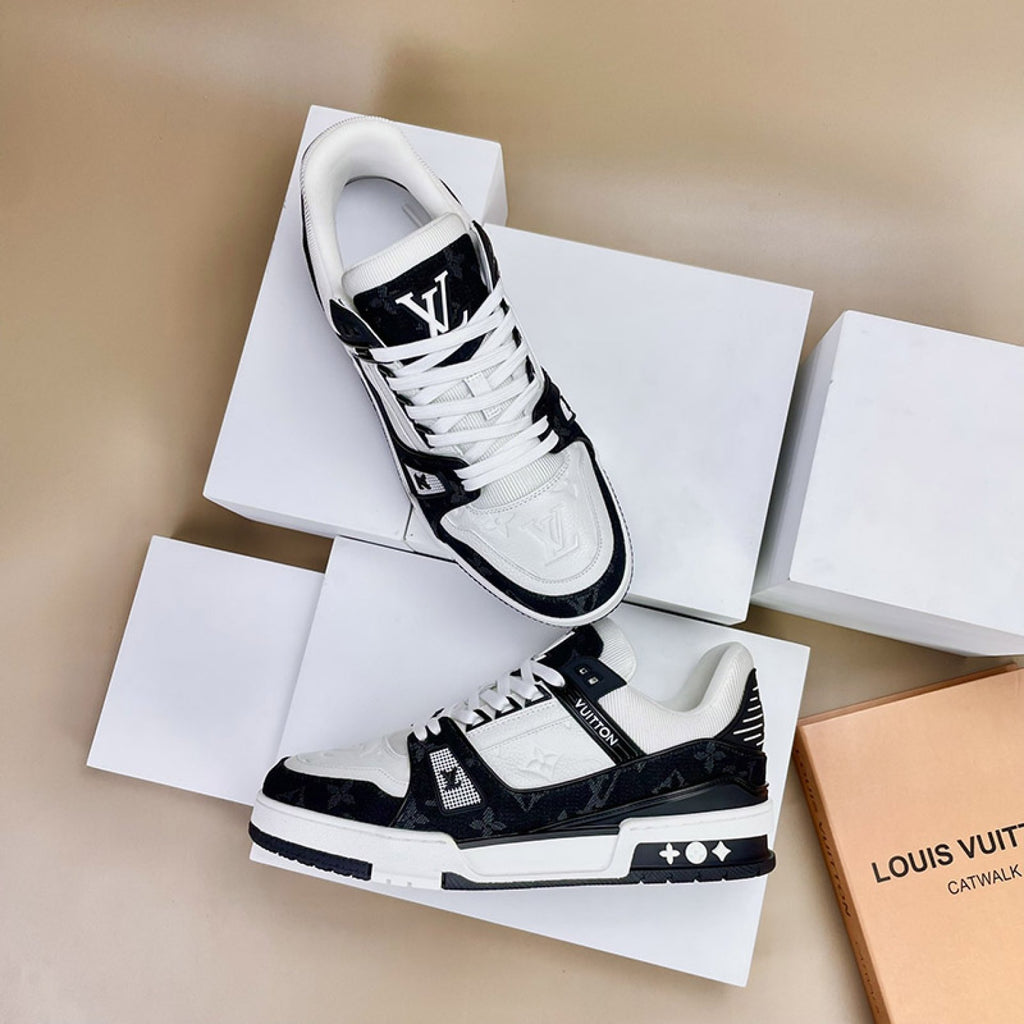 Luxury Virgil Trainer Sneakers White Black